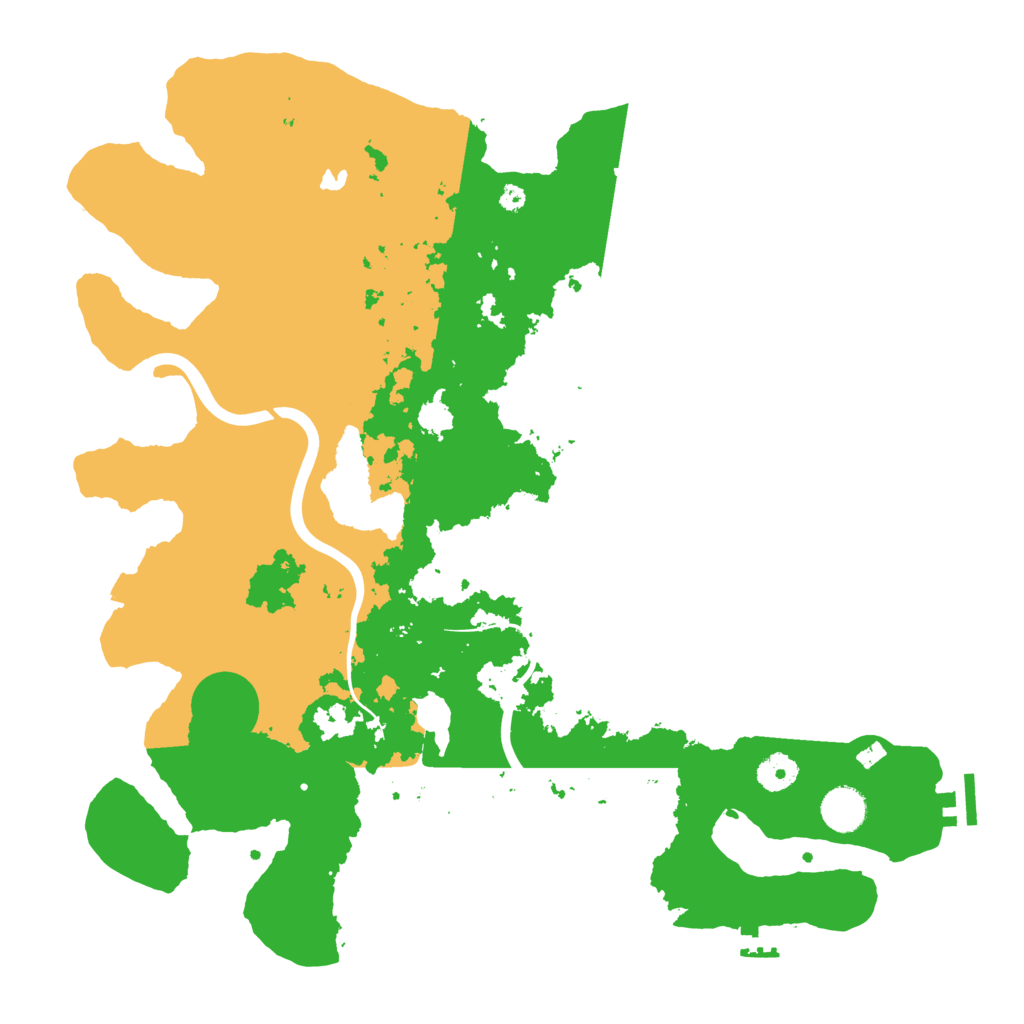 Biome Rust Map: Procedural Map, Size: 4000, Seed: 243213232