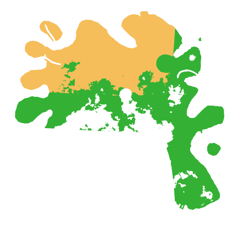 Biome Rust Map: Procedural Map, Size: 3500, Seed: 156621321