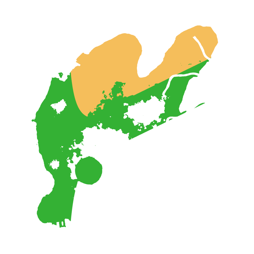 Biome Rust Map: Procedural Map, Size: 2500, Seed: 827641392