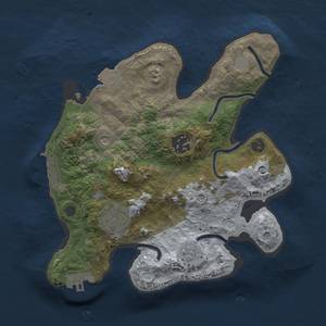 Thumbnail Rust Map: Procedural Map, Size: 2500, Seed: 827641392, 9 Monuments