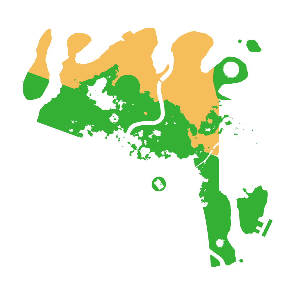 Biome Rust Map: Procedural Map, Size: 3250, Seed: 153983817