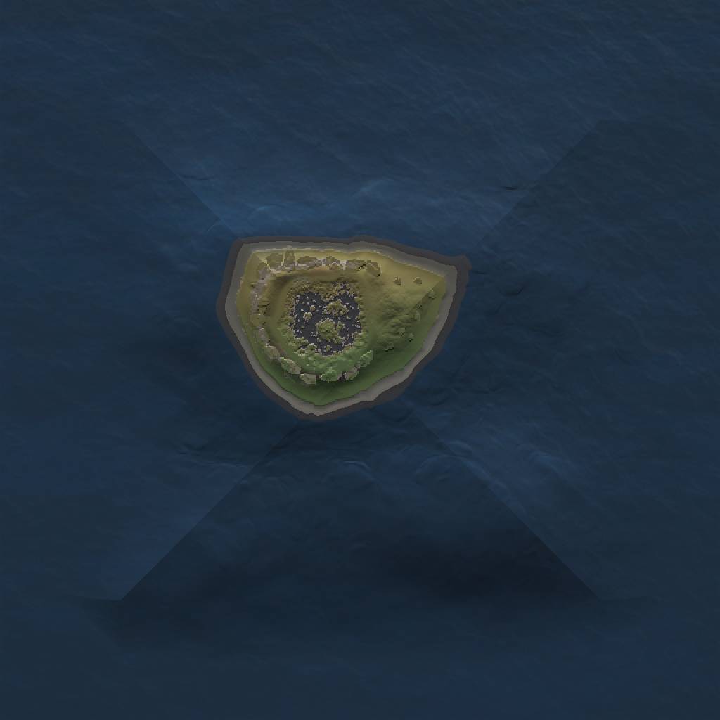 Rust Map: Procedural Map, Size: 1000, Seed: 1736362323, 3 Monuments