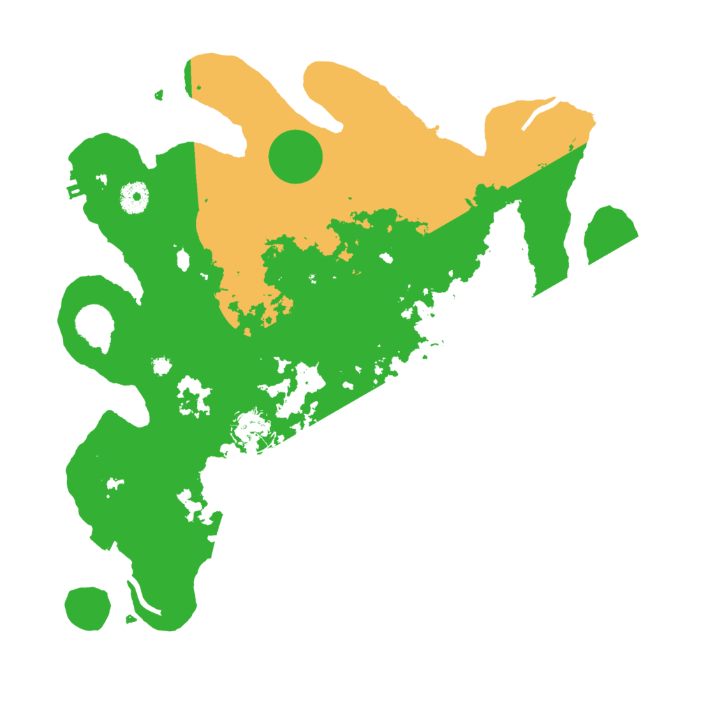 Biome Rust Map: Procedural Map, Size: 3500, Seed: 629163495