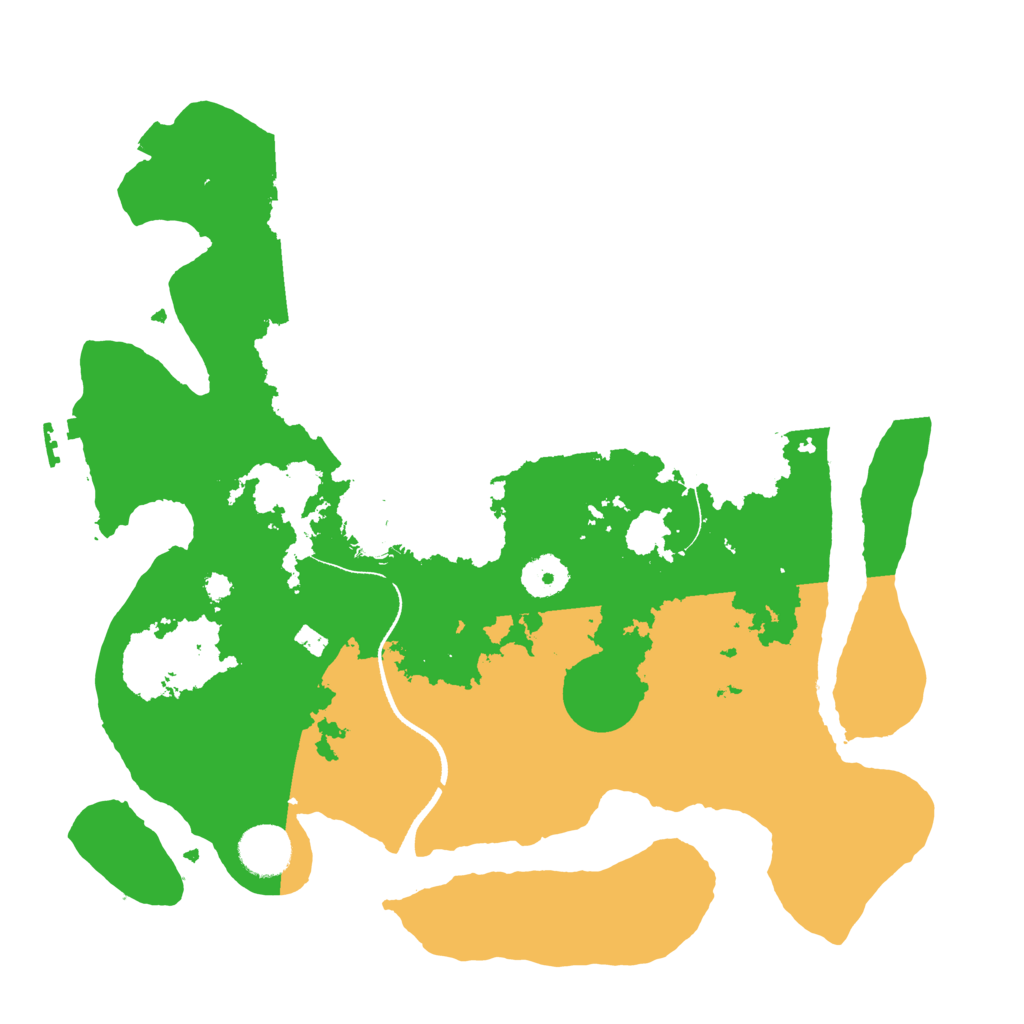 Biome Rust Map: Procedural Map, Size: 3500, Seed: 126245497