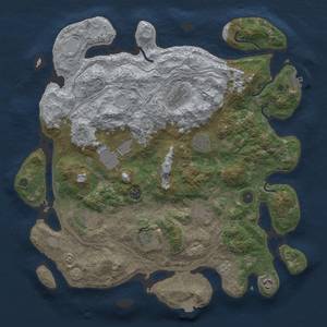 Thumbnail Rust Map: Procedural Map, Size: 4250, Seed: 1831296767, 16 Monuments