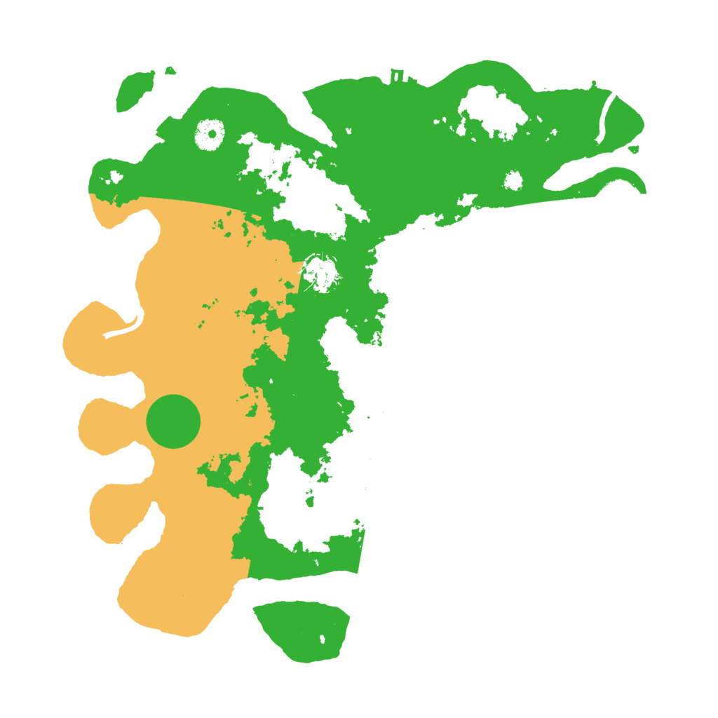 Biome Rust Map: Procedural Map, Size: 3500, Seed: 26685