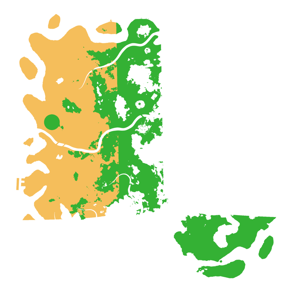 Biome Rust Map: Procedural Map, Size: 5000, Seed: 561207
