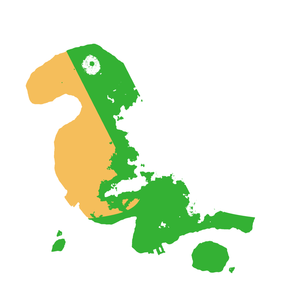 Biome Rust Map: Procedural Map, Size: 2500, Seed: 85869443