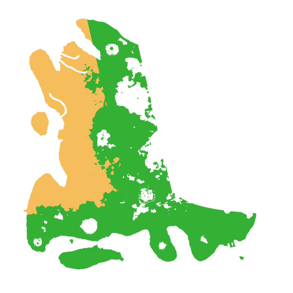 Biome Rust Map: Procedural Map, Size: 3500, Seed: 25784657
