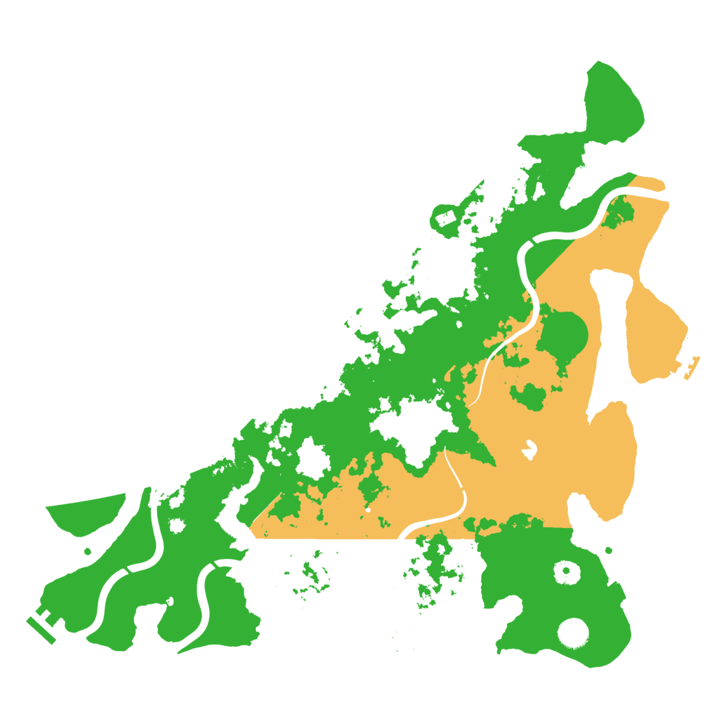 Biome Rust Map: Procedural Map, Size: 4156, Seed: 1233