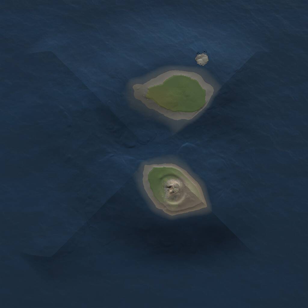 Rust Map: Procedural Map, Size: 1000, Seed: 1129086050, 1 Monuments