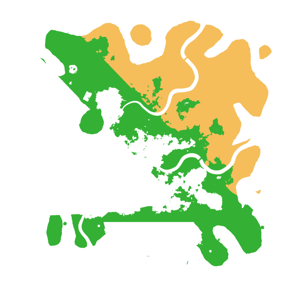Biome Rust Map: Procedural Map, Size: 3400, Seed: 43079833