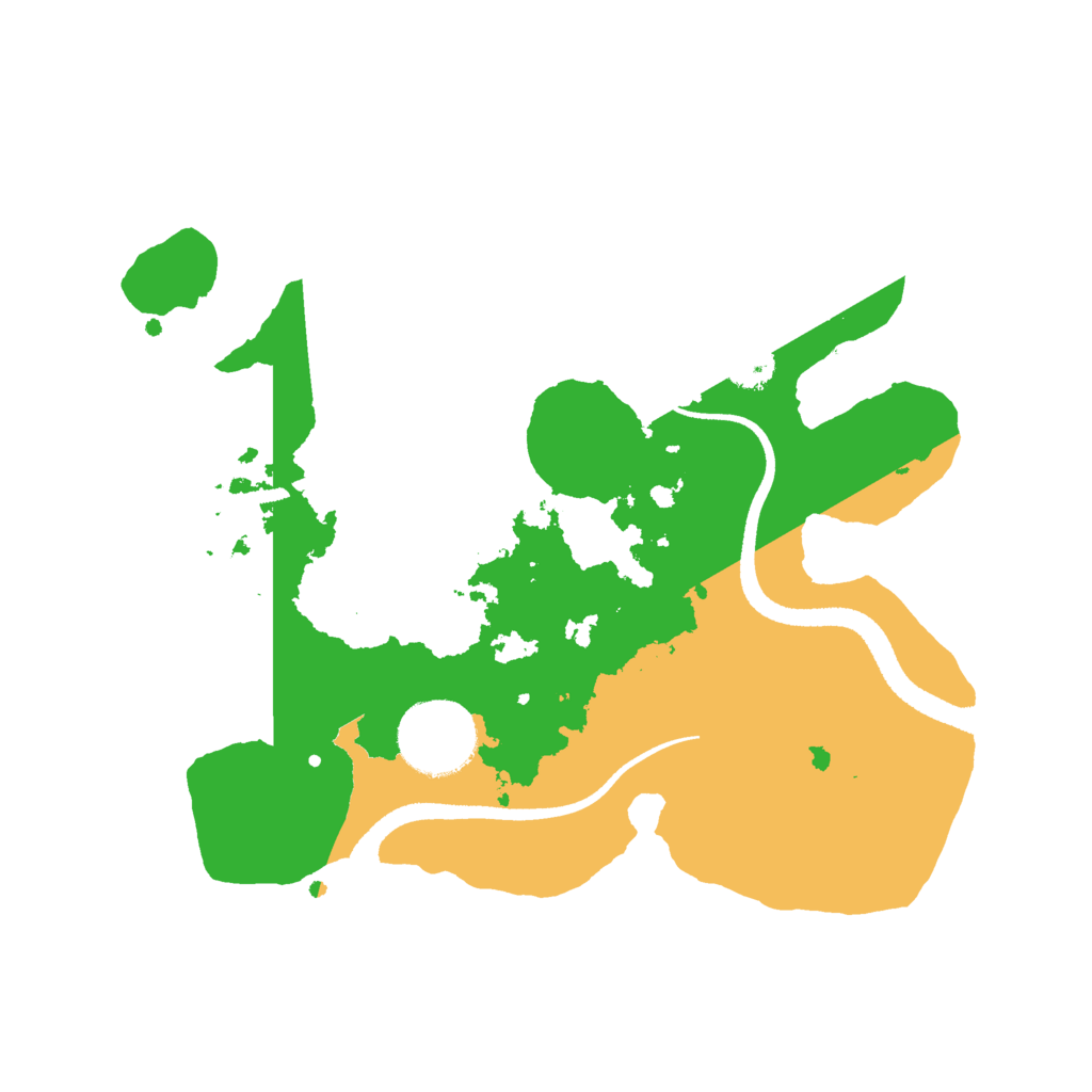 Biome Rust Map: Procedural Map, Size: 2600, Seed: 22181516