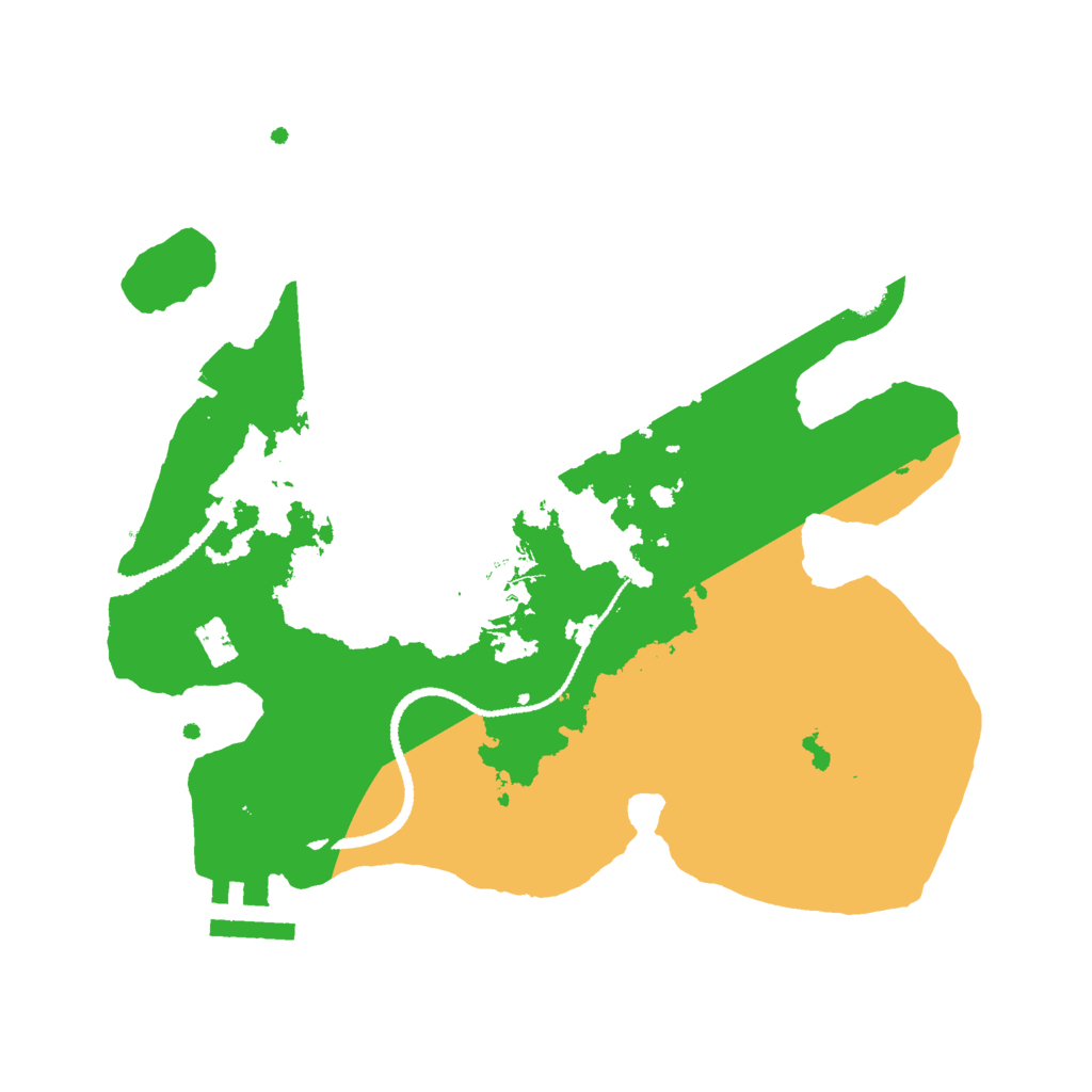 Biome Rust Map: Procedural Map, Size: 2600, Seed: 22181516