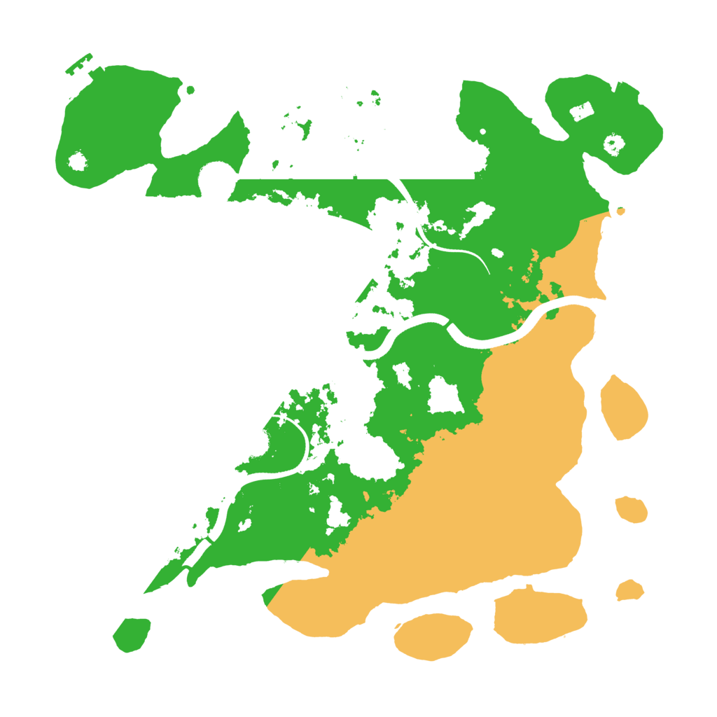 Biome Rust Map: Procedural Map, Size: 3500, Seed: 1129086050
