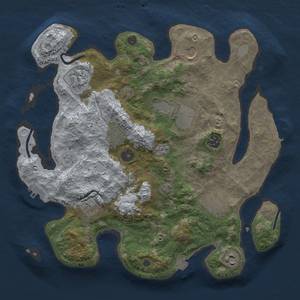 Thumbnail Rust Map: Procedural Map, Size: 3500, Seed: 75229, 16 Monuments