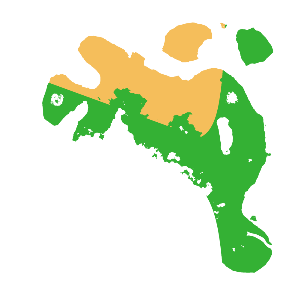 Biome Rust Map: Procedural Map, Size: 2500, Seed: 81423