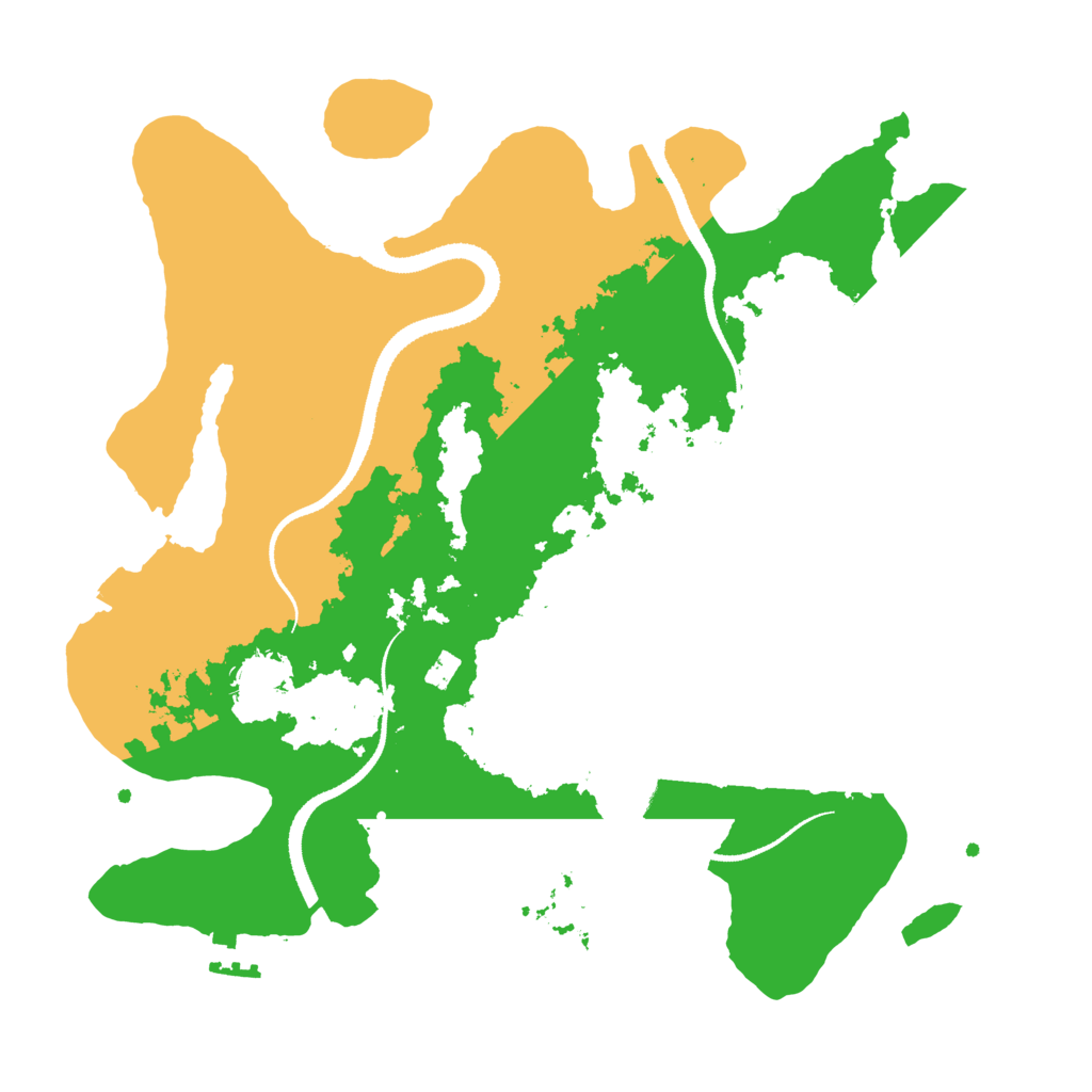 Biome Rust Map: Procedural Map, Size: 3200, Seed: 679426955