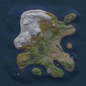 Thumbnail Rust Map: Procedural Map, Size: 2500, Seed: 540839255, 8 Monuments