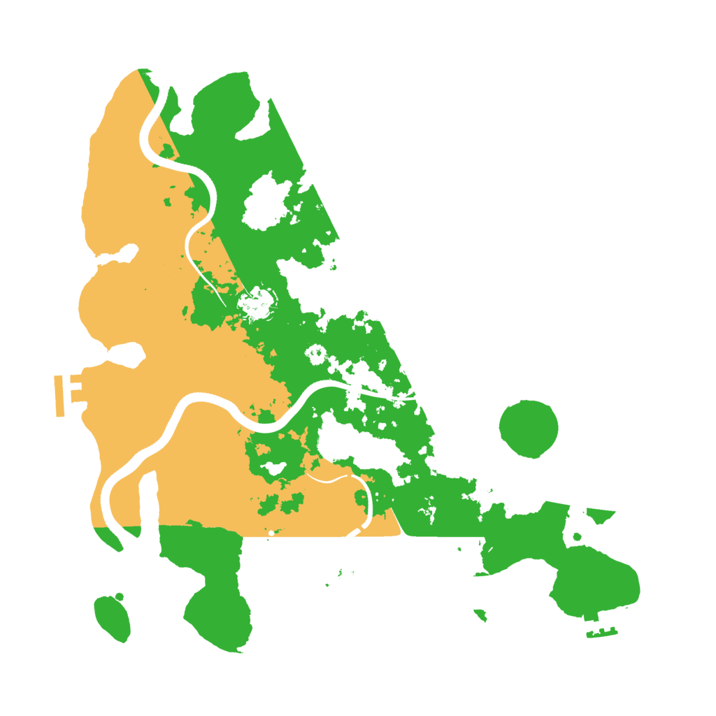 Biome Rust Map: Procedural Map, Size: 3500, Seed: 145634465