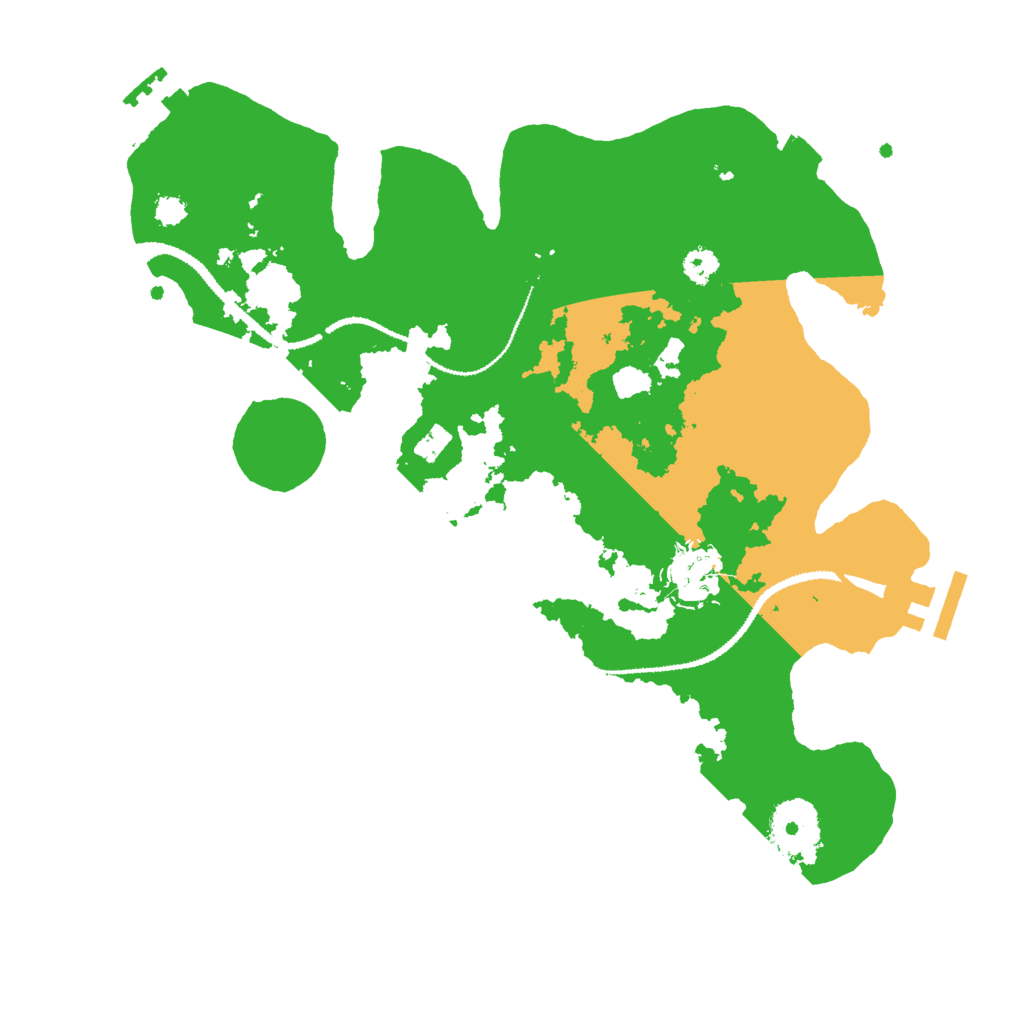 Biome Rust Map: Procedural Map, Size: 3000, Seed: 25222