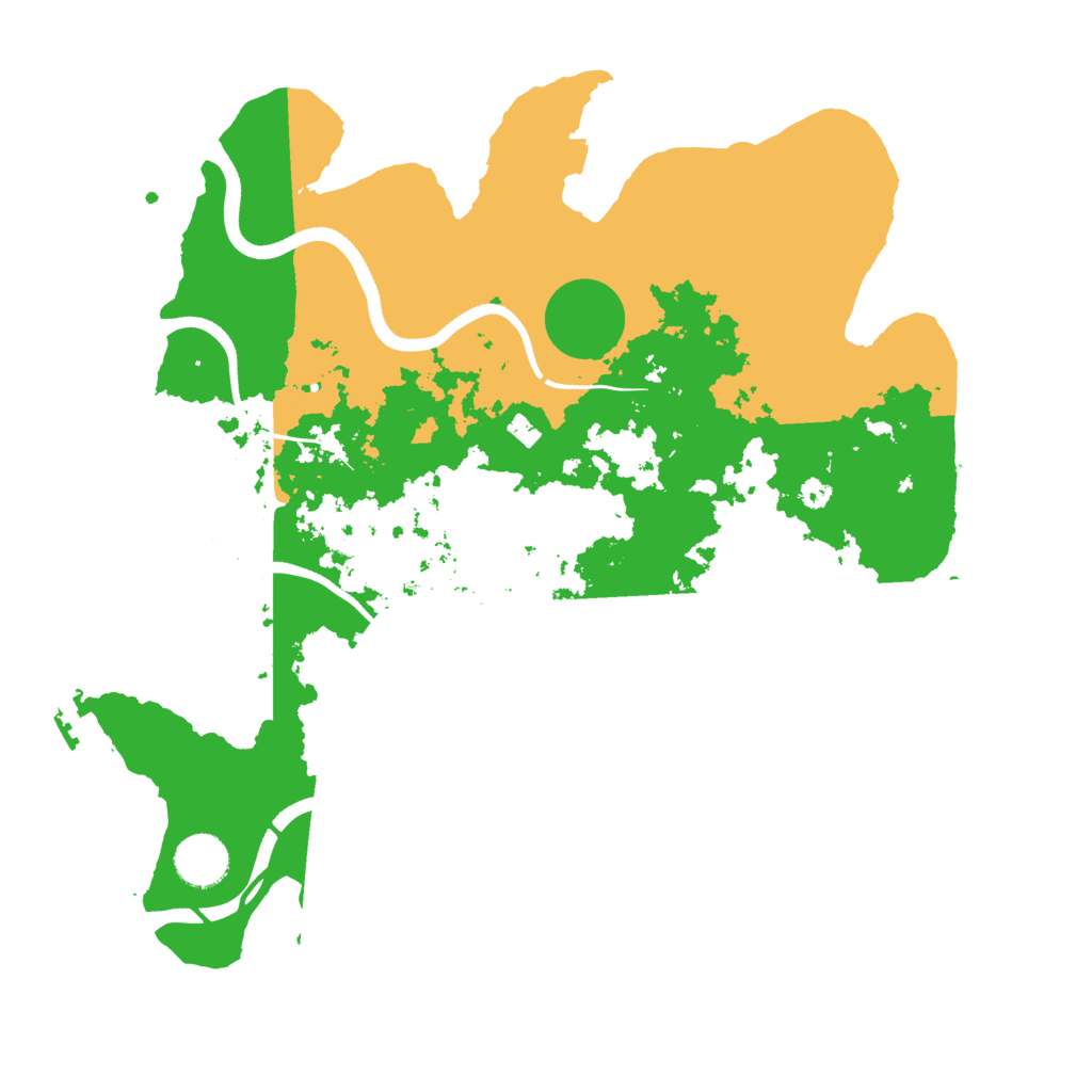 Biome Rust Map: Procedural Map, Size: 3600, Seed: 10509