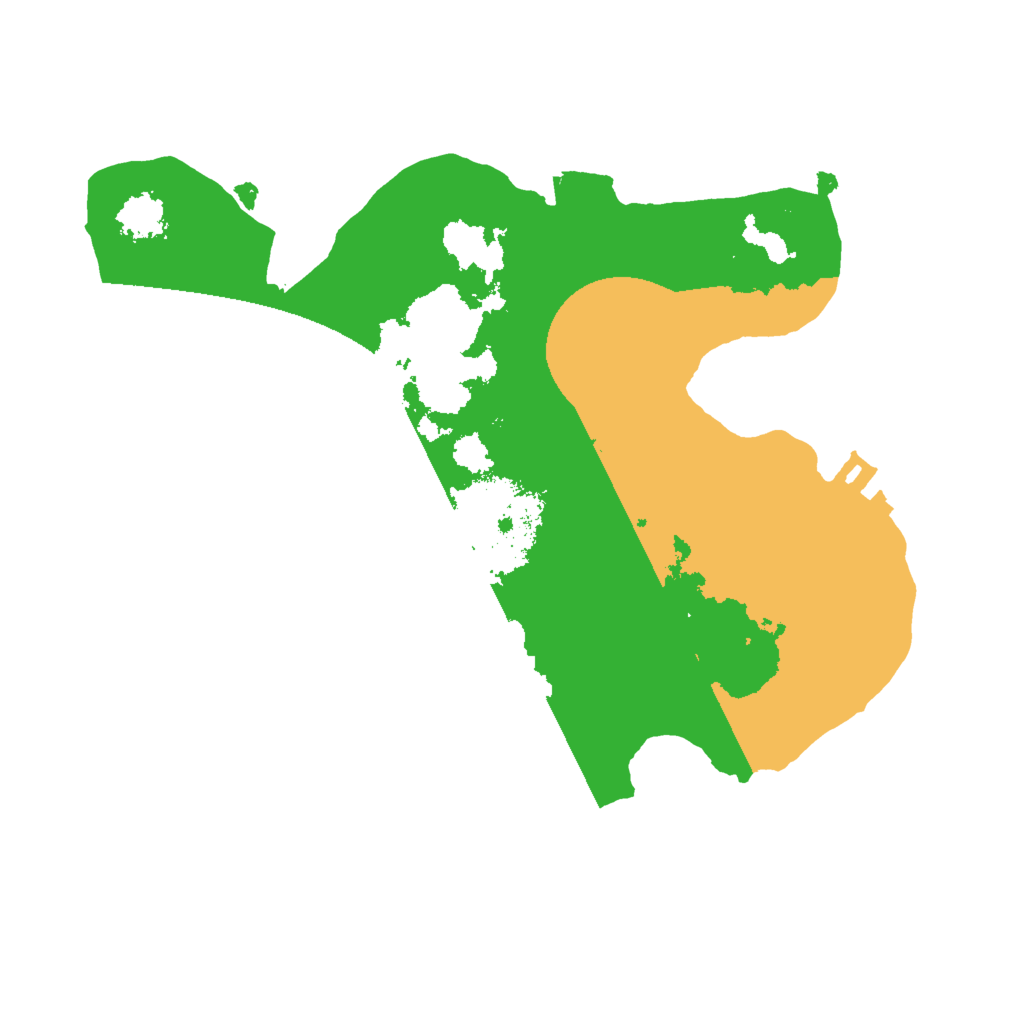 Biome Rust Map: Procedural Map, Size: 2000, Seed: 18907