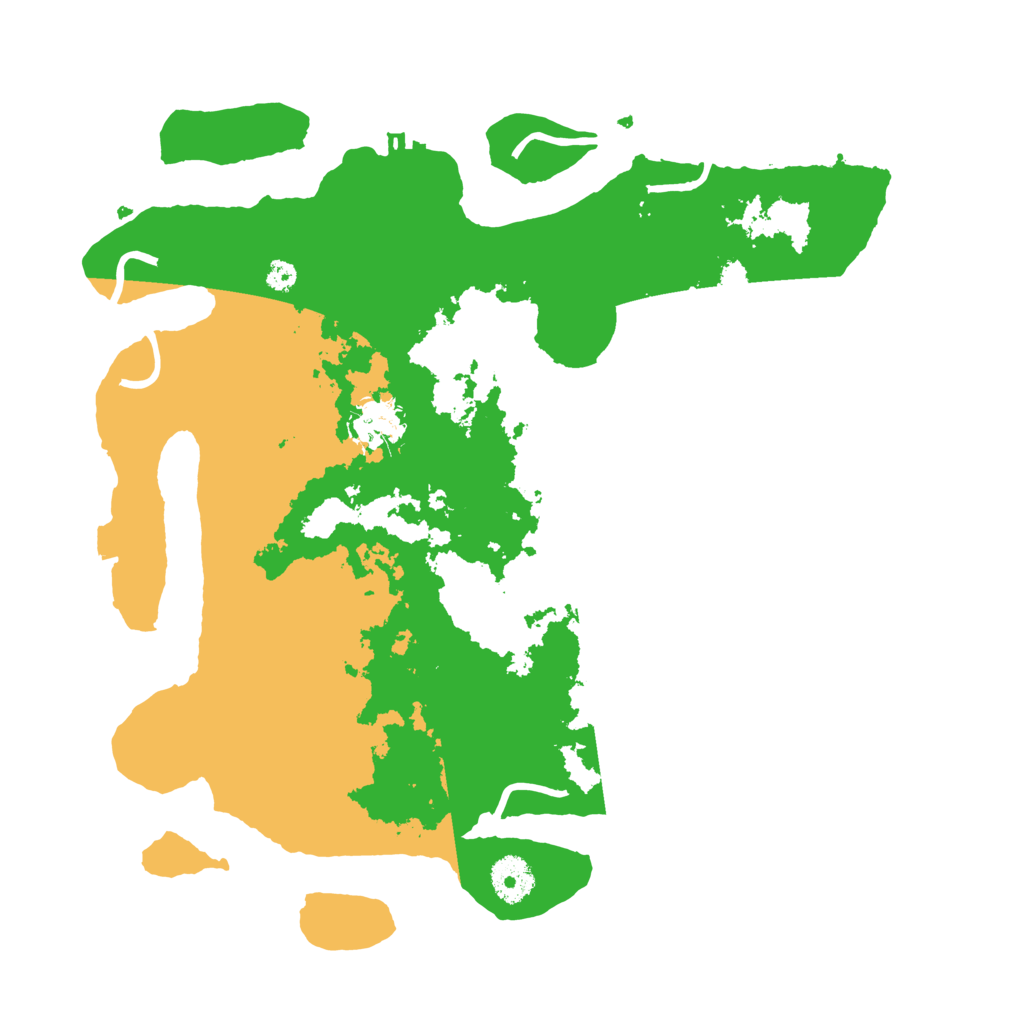 Biome Rust Map: Procedural Map, Size: 3500, Seed: 2341214