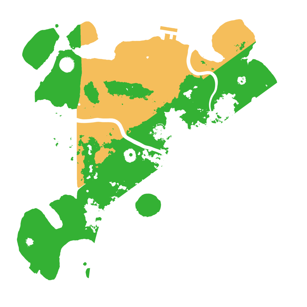 Biome Rust Map: Procedural Map, Size: 3600, Seed: 108571905