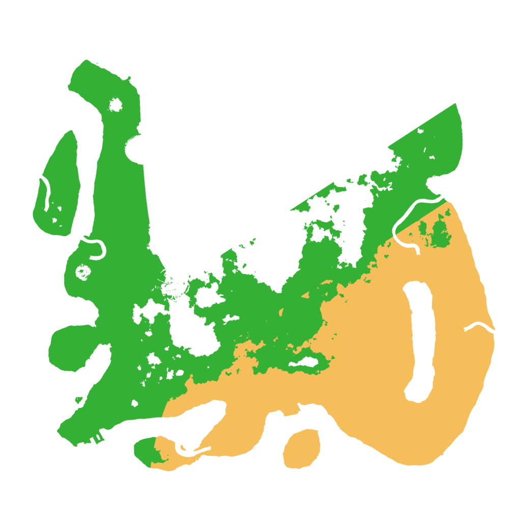 Biome Rust Map: Procedural Map, Size: 3550, Seed: 92319791