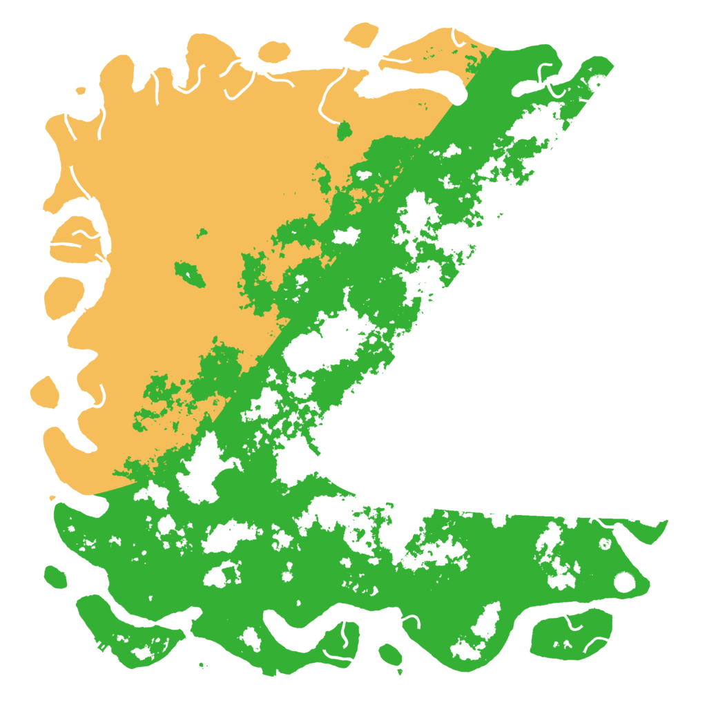 Biome Rust Map: Procedural Map, Size: 6000, Seed: 1009524345