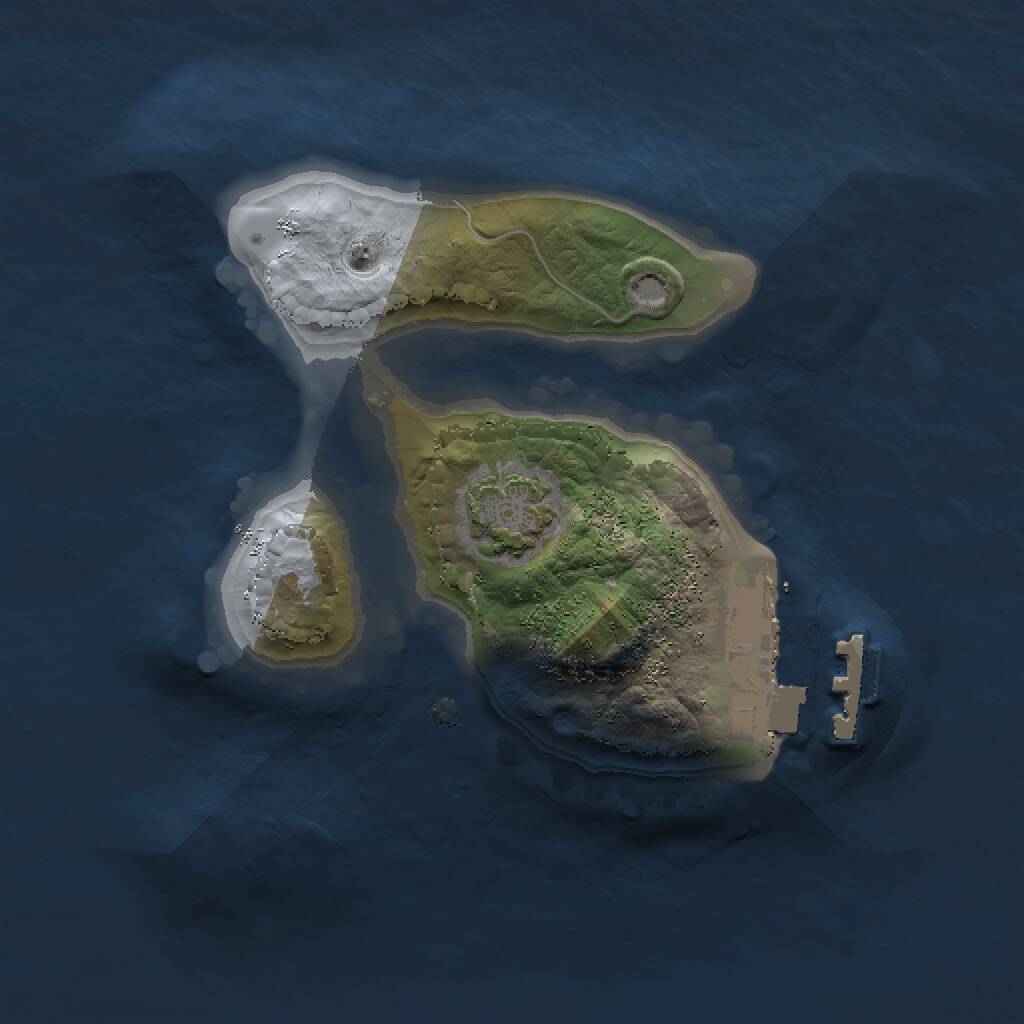 Rust Map: Procedural Map, Size: 1500, Seed: 1881659998, 3 Monuments