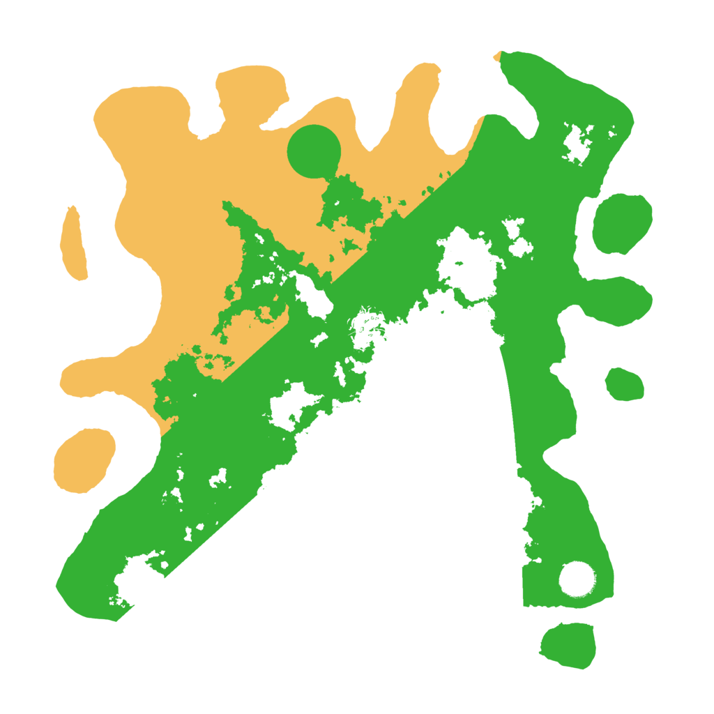 Biome Rust Map: Barren, Size: 3500, Seed: 629163497