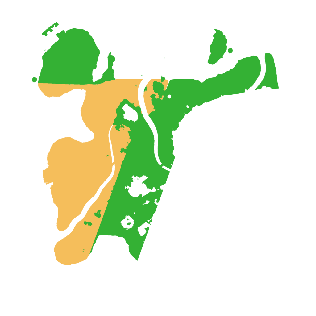 Biome Rust Map: Procedural Map, Size: 2500, Seed: 441768311