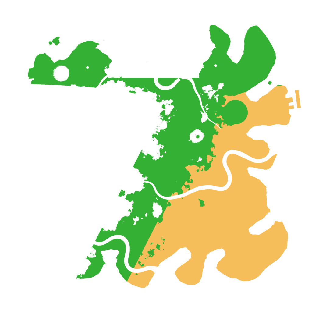 Biome Rust Map: Procedural Map, Size: 3500, Seed: 1568364491