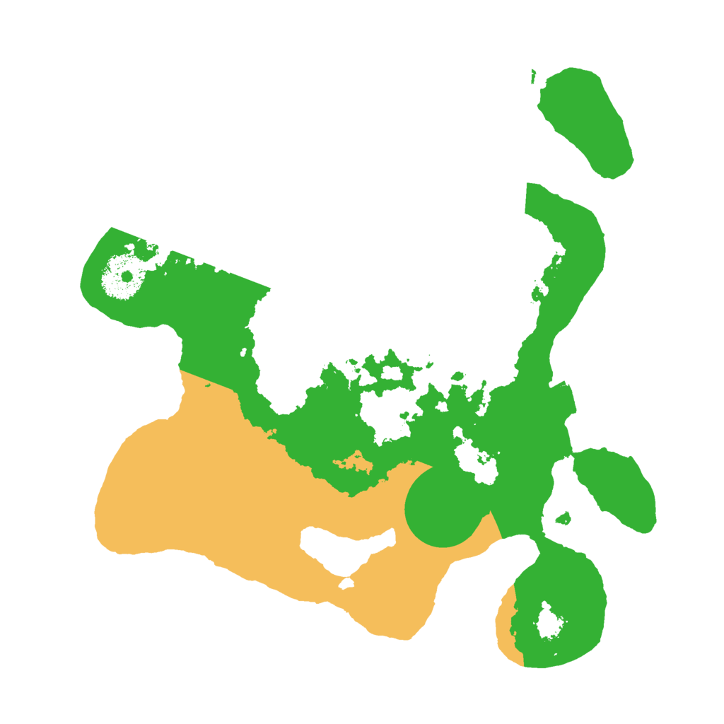 Biome Rust Map: Procedural Map, Size: 2500, Seed: 8451