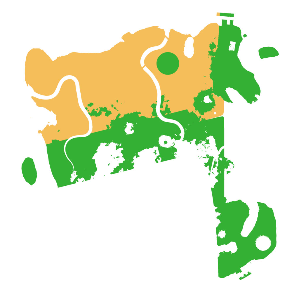 Biome Rust Map: Procedural Map, Size: 3500, Seed: 1335823978