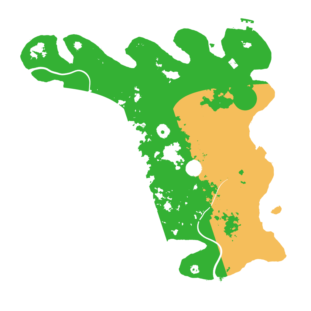 Biome Rust Map: Procedural Map, Size: 3500, Seed: 133755812