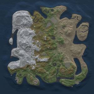 Thumbnail Rust Map: Procedural Map, Size: 3800, Seed: 70834875, 17 Monuments