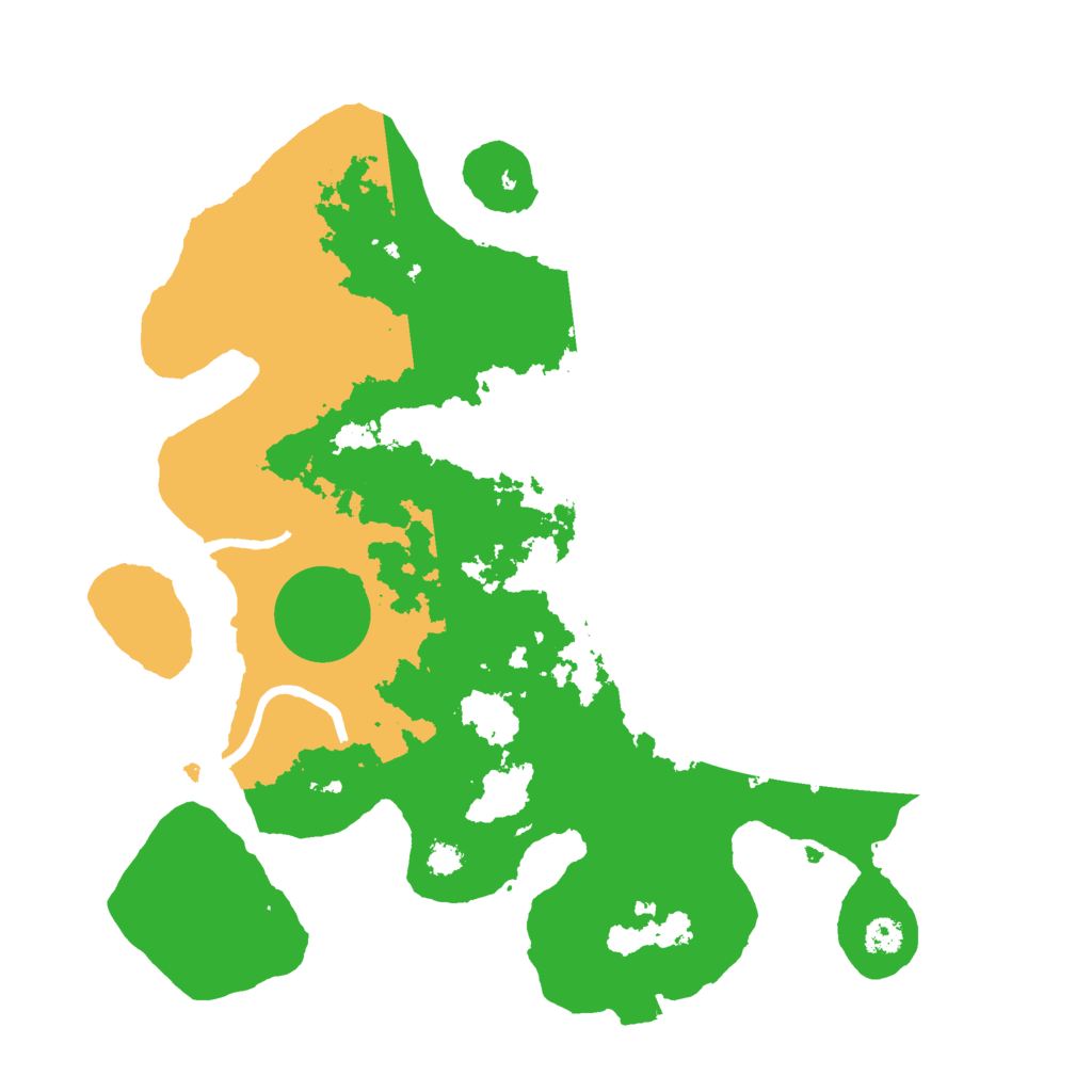 Biome Rust Map: Procedural Map, Size: 3000, Seed: 35123