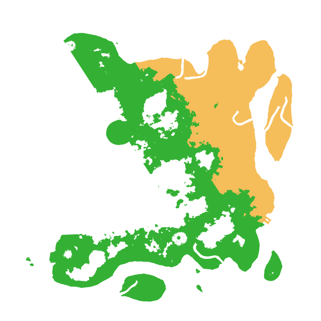 Biome Rust Map: Procedural Map, Size: 3500, Seed: 9227509