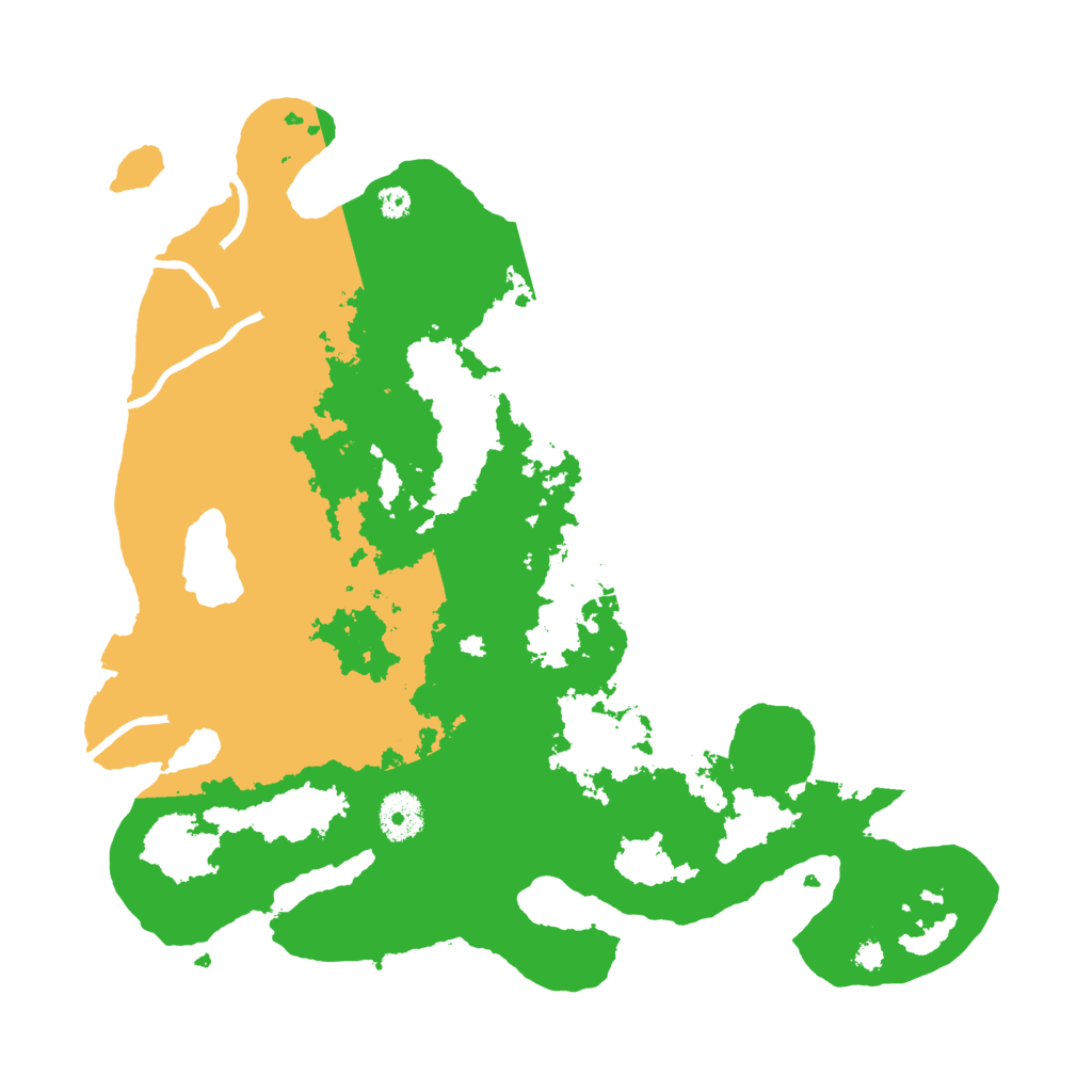 Biome Rust Map: Procedural Map, Size: 3500, Seed: 45364554