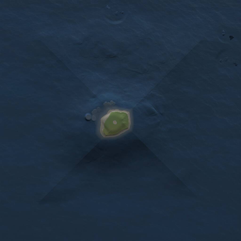 Rust Map: Procedural Map, Size: 1000, Seed: 1875740028, 1 Monuments