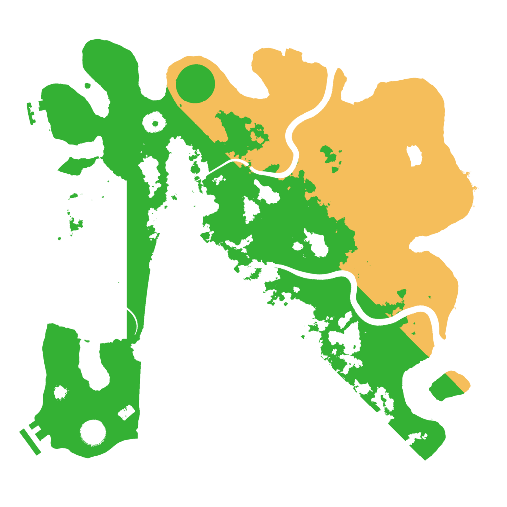 Biome Rust Map: Procedural Map, Size: 3500, Seed: 6104