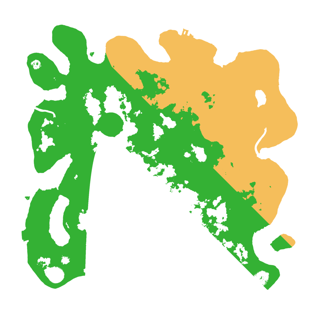 Biome Rust Map: Procedural Map, Size: 3500, Seed: 6104
