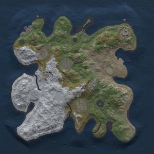 Thumbnail Rust Map: Procedural Map, Size: 3000, Seed: 162608902, 12 Monuments