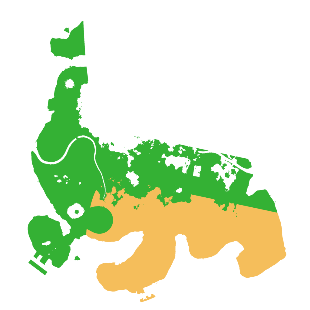 Biome Rust Map: Procedural Map, Size: 3000, Seed: 13645