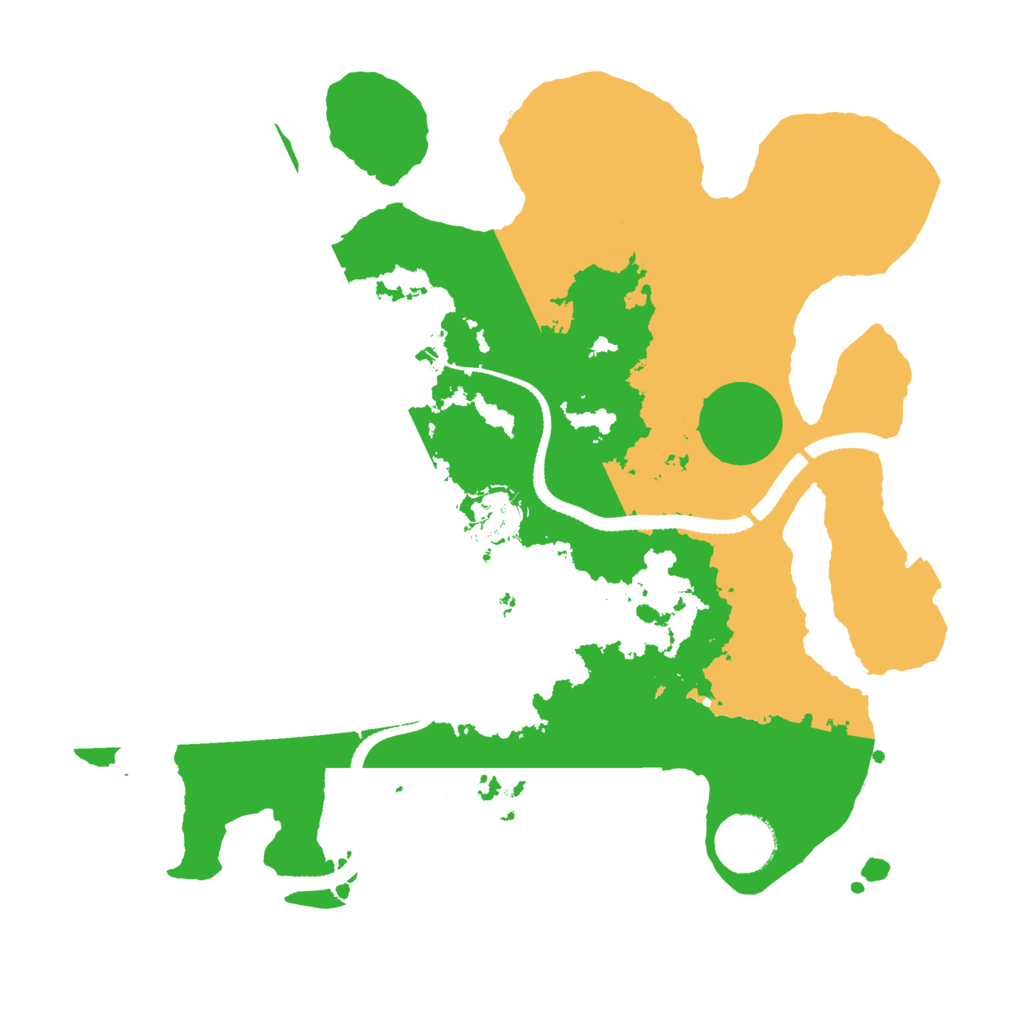 Biome Rust Map: Procedural Map, Size: 3250, Seed: 2045274530