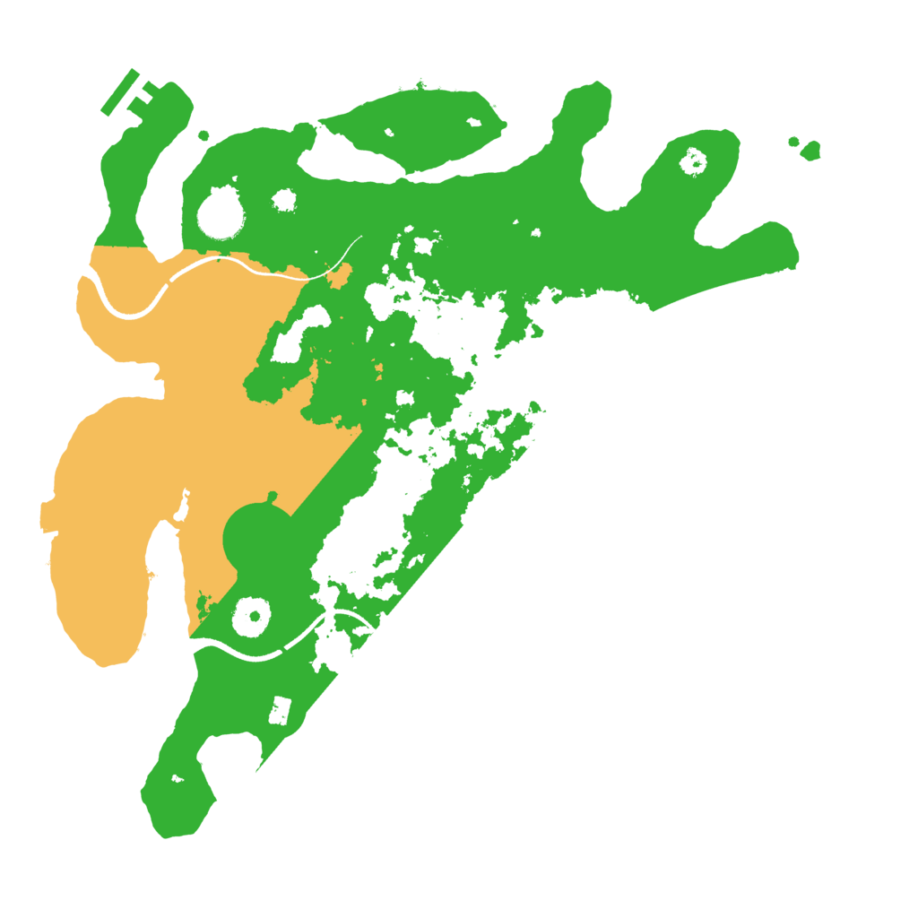 Biome Rust Map: Procedural Map, Size: 3500, Seed: 1299053350