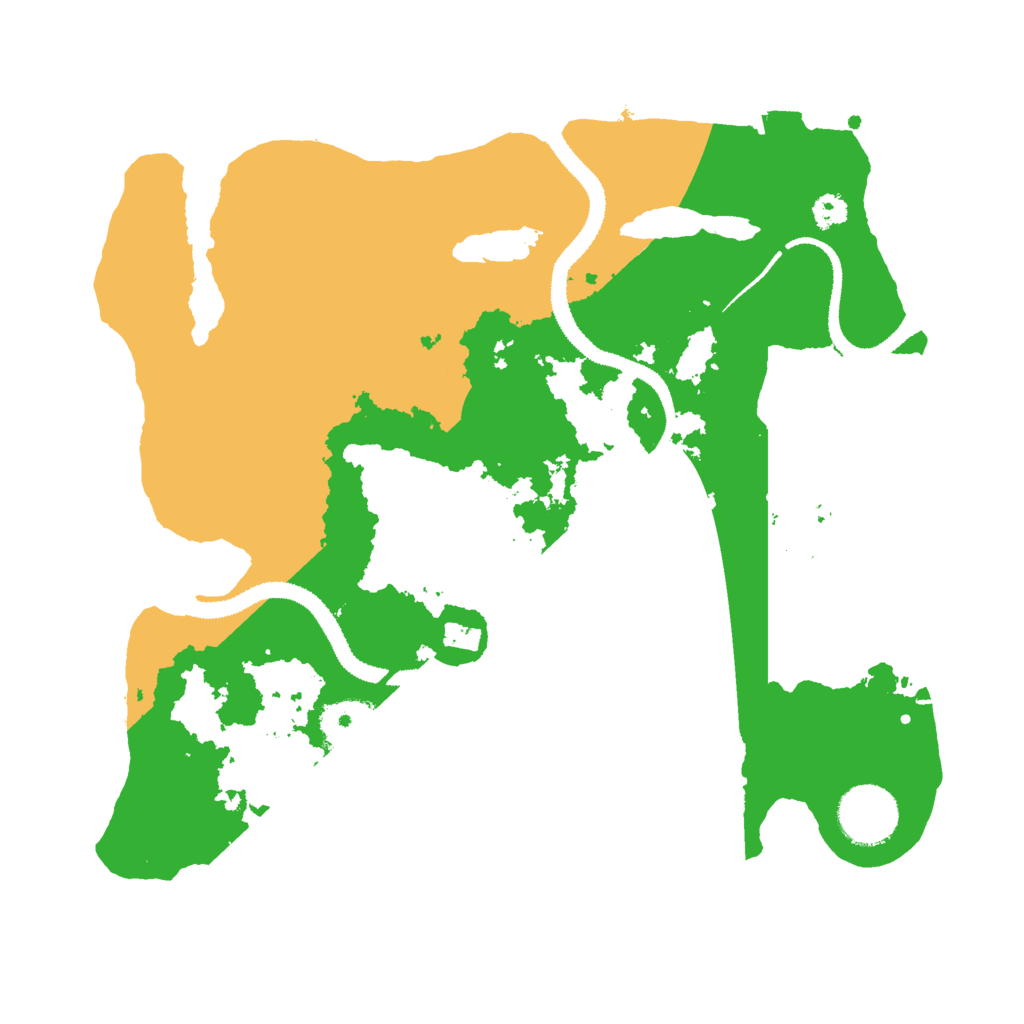Biome Rust Map: Procedural Map, Size: 3000, Seed: 61394